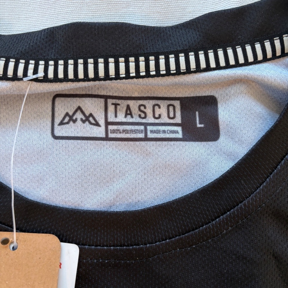Tasco Mens Long Sleeve‎ T Shirt Black Size L Outdoor Athletic - Picture 2 of 7